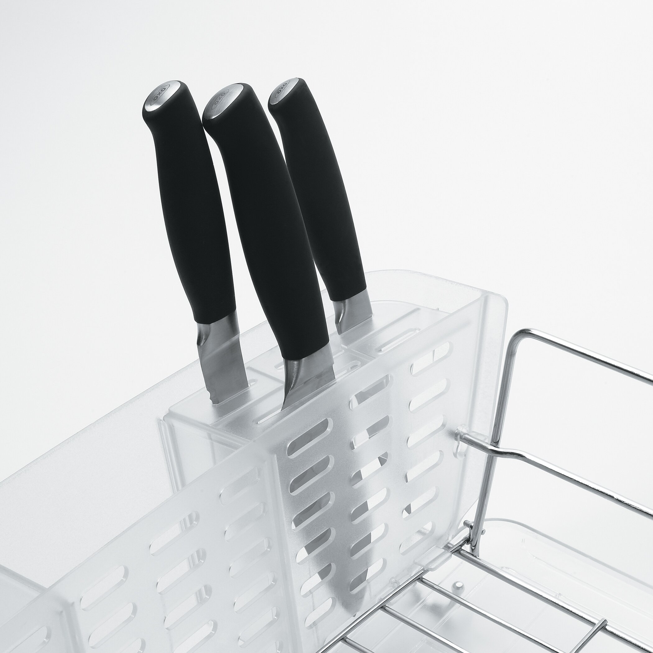 OXO Good Grip Folding Stainless Steel Dish Rack & Reviews | Wayfair Oxo Dish Rack Folding Stainless Steel