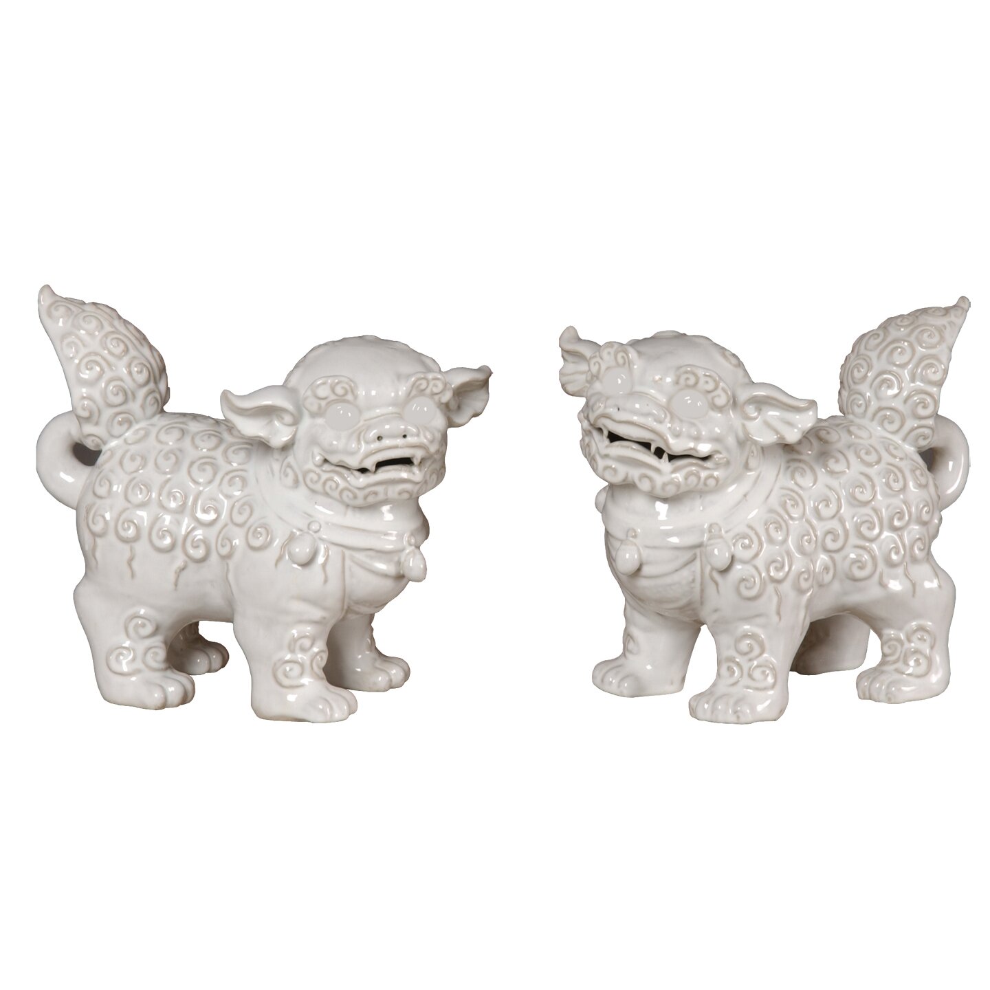 ceramic foo dogs figurines