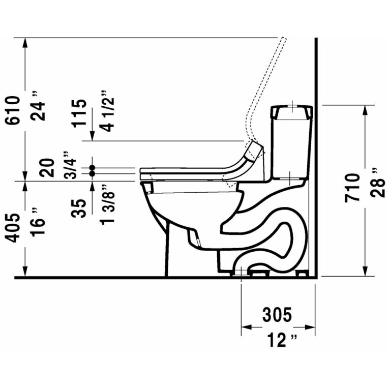 Duravit Darling New Elongated 1 Piece Toilet