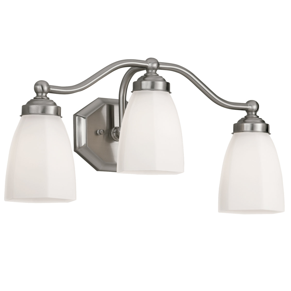Norwell Lighting Trevi Hexagon Shape 3 Light Bath Vanity Light